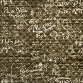 キルティング 生地 英字『俺のCraft』【30cm以上10cm単位】綿100％ 当店オリジナル加工 日本製 コッカ KOKKA かっこいい