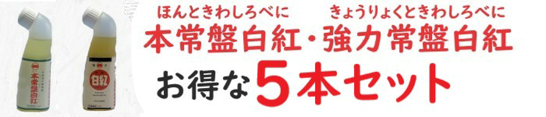 白紅５本セット
