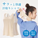 【100円クーポン有】サラッと快適汗取りシャツ アウトドア 便利 グッズ ウォーキング 接触冷感 吸水速乾 汗取り インナー 背中 汗染み防止 汗じみ 対策 下着 吸汗 メッシュ スポーツ ガーデニング トレッキング 汗ジミ 通勤 大汗 夏 脱げる 暑さ対策 ベージュ