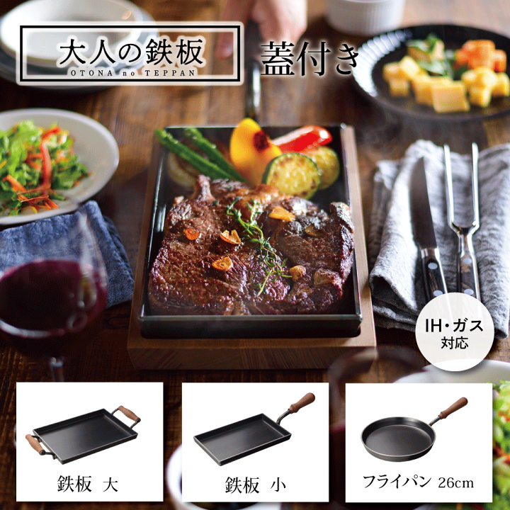 楽天市場】【100円クーポン有】大人の鉄板 蓋付き 鉄板 鉄 極厚