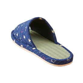 【100円クーポン有】い草スリッパ 千鳥 2色組 イグサ イ草 いぐさ 天然素材 畳 たたみ 室内履き ルームシューズ 夏用 来客用 かわいい ヒールアップ フラット 鳥柄 ルームスリッパ 新生活 和柄 和風 レッド ネイビー さらさら 前開き