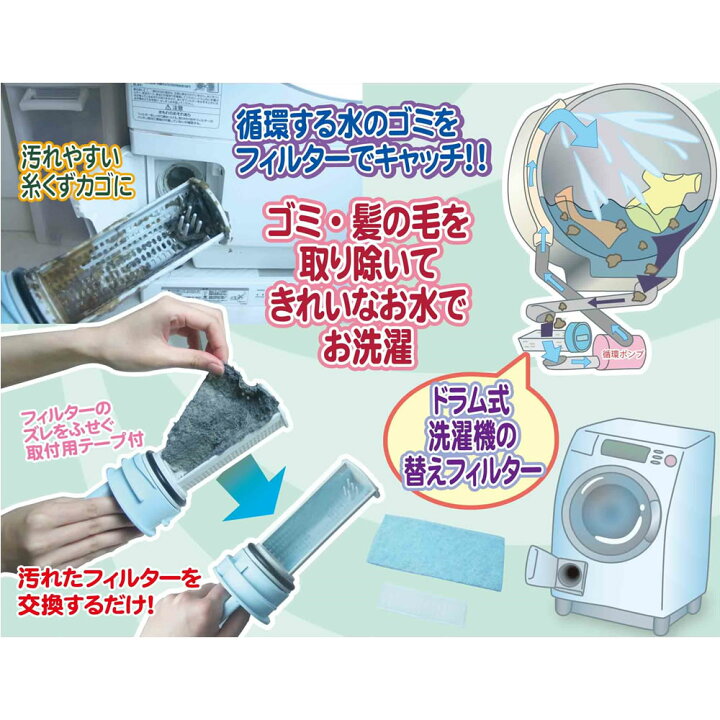 楽天市場 5 8 オフクーポン有 ドラム式洗濯機用ゴミ取りブルーフィルター 15枚入 ドラム式洗濯機 ゴミ取り 糸くず ゴミ取り ランドリー用品 ドラム式 毛ごみフィルター 毛 ゴミ取りフィルター まるモール 楽天市場店