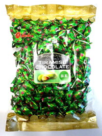 ユウカ抹茶ティラミスチョコレート 大袋 業務用チョコレート ティラミス 抹茶 アーモンド 個包装