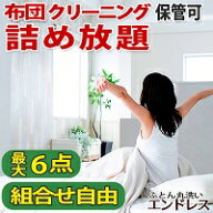 【5%OFFクーポン発行】【詰め放題】羽毛布団 クリーニング 保管 可　布団クリーニング　最大6点　ふとん …