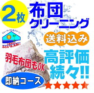布団 羽毛布団 クリーニング 布団クリーニング 丸洗い 羽毛 2枚 保管オプション追加可 宅配 宅配クリーニ…