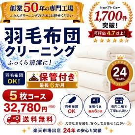 保管付き 羽毛布団クリーニング 5枚 布団クリーニング 宅配クリーニング 布団丸洗い 送料無料 ダニ対策