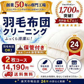 保管付き 羽毛布団クリーニング 2枚 布団クリーニング 宅配クリーニング 布団丸洗い 送料無料 寝具 ダニ対策