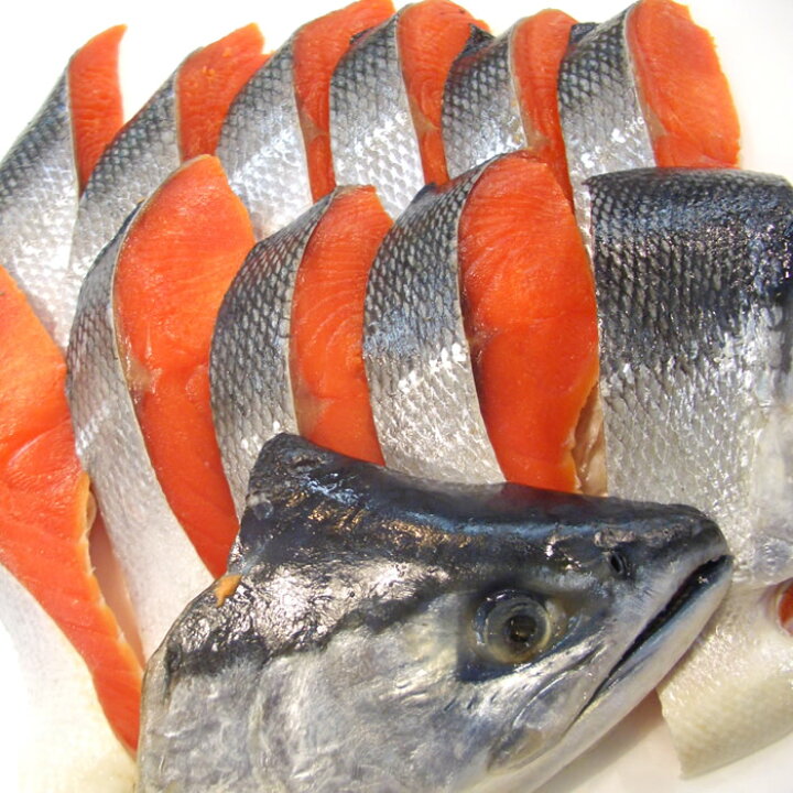 0円 新しい季節 ロシア産 沖獲り紅鮭 中辛 1尾約2.0kg 天然物 送料無料