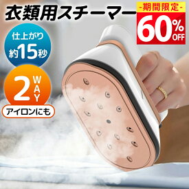 【最安3,880円！クーポンで】 スチームアイロン ハンガーにかけたまま アイロン 1台2役 衣類スチーマー シワ伸ばし 15秒立ち上がり 最大18分間連続使用可能 水漏れ防止 コンパクト 抗菌 脱臭 2つ段階スチーム 大容量 軽量 母の日 プレゼント 送料無料