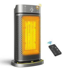 セラミックヒーター 小型 人感センサー 1秒速暖 卓上 ファンヒーター AI恒温 90°首振り 省エネ 転倒自動オフ 大風量 足元 ヒーター 小型 脱衣所 電気ストーブ 寒さ対策 大風量 リモコン タイ