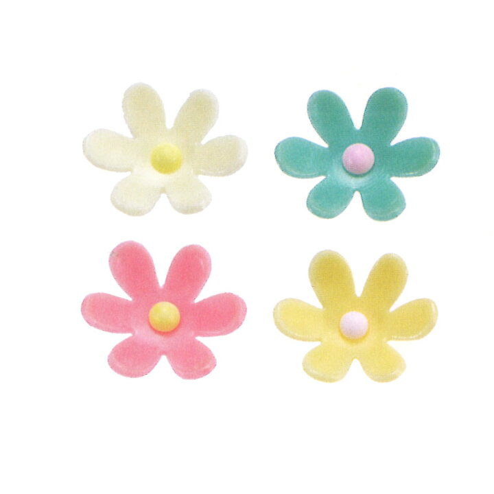 楽天市場 Pc フルールセット 花びら ４色セット 飾り チョコプレート プラチョコ パンとお菓子材料のマルコ