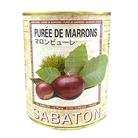 【SABATON／サバトン】マロンピューレ缶【#2(870g)】栗 無糖 モンブラン