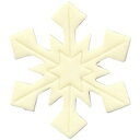 VO-6210 雪のカケラ【クリスマス用飾り／チョコレート／チョコプレート】
