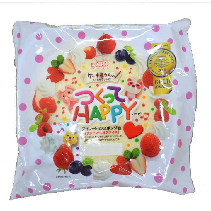 楽天市場 注文後取り寄せ商品 しっとりふわふわ お誕生日やお祝いに スポンジケーキ台 7号 2枚スライス パンとお菓子材料のマルコ