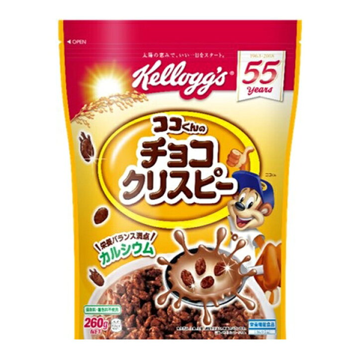 楽天市場 送料無料 ケロッグ ココくんのチョコクリスピー 260g 12個入 食料品のひのや