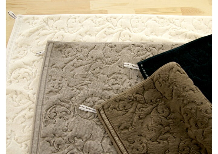 楽天市場 今治タオル バスマット Idee Zora イデゾラ ボタニカル ボタニカル バスマット タオル地 花柄 吸水 速乾 厚手 足拭きマット お風呂 今治タオルブランド認定 おしゃれ ギフト 日本製 国産 今治浴巾 ブランド 今治タオル工房マオ