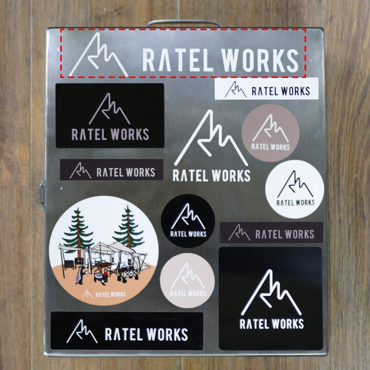 RATELWORKS ラーテルワークス ステッカー長方形 デカール シール 切り文字 カッティング