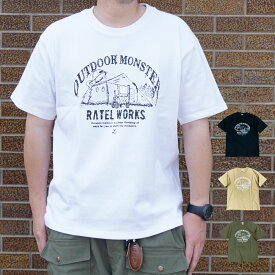 『OUTDOOR MONSTER』×『RATELWORKS』Collaboration T-shirt（RWS0074）