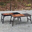 ウッドパネルテーブル WOOD PANEL TABLE RATELWORKS ラーテルワークス ウッドテーブル キャンプ アウトドア バーベキュー BBQ 天然木 タフ アルミテーブル コンパクト 収納 (RWS0043)