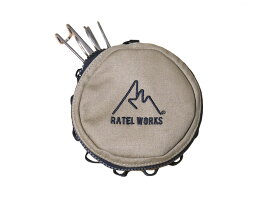 シェラカップケース RATELWORKS ラーテルワークス シェラカップ マルチケース アウトドア キャンプ 登山 キャンプ用品 収納 ケース キャンバス 食器（RWS0021）