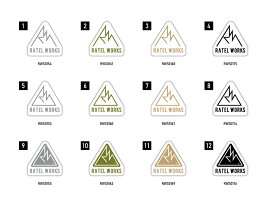 RATELWORKS　ラーテルワークス　ステッカー　プリントステッカー　ロゴステッカー