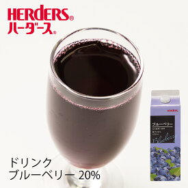 ハーダース 20%ブルーベリードリンク 1000mlブルーベリー ドリンク ジュース 業務用
