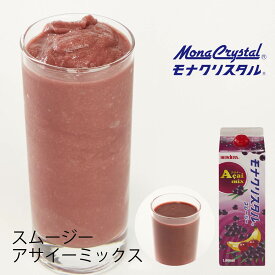 フローズンスムージーベースアサイーミックス 【1000ml】ミックス アサイー りんご バナナ パルプ アサイージュース ドリンク ミキサー ジュース フルーツ フローズンドリンク 飲み物 かき氷 シロップ かき氷シロップ 希釈 フローズン