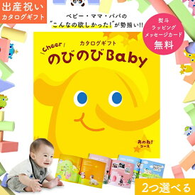 【エントリーP5倍!SHOP限定 4/24 20時～】 出産祝い カタログギフト のびのび Baby 2つ選べる あのね！コース オリジナルボックス ギフトカタログ お祝い状付き お祝い 赤ちゃん ベビー 子ども キッズ 男の子 女の子 家族 友達 おもちゃ 人気 プレゼント