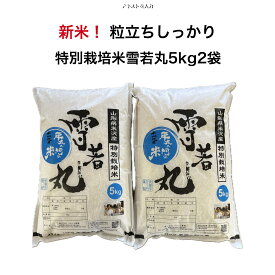 令和8年産新米 特別栽培米 雪若丸 5kg 2袋