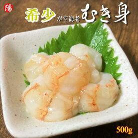 お買い物マラソン＼クーポン対象／がす海老むき身 (生食用) 500g【送料無料 日本海産 石川県産 最高級 希少 エビ がすえび ガスエビ がらえび ガラエビ もさえび モサエビ 刺身 海鮮 唐揚げ 海鮮丼 お取り寄せ ギフト 贈答品 お買い得 お祝い 父の日 お中元 BBQ】