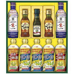 エントリーでP5倍 日清 バラエティオイル&キッコーマン しぼりたて生しょうゆギフト NK‐50 P80 エントリーでP5倍(10月27日09:59迄)