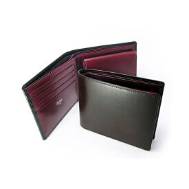 プレリーギンザボックスカーフ　ヴェネチアン　二つ折り財布（小銭入れあり）