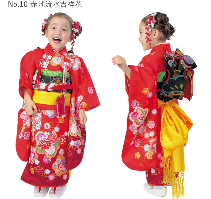 楽天市場】着物 3歳 フルセット 13点セット 全10柄 七五三 お正月  