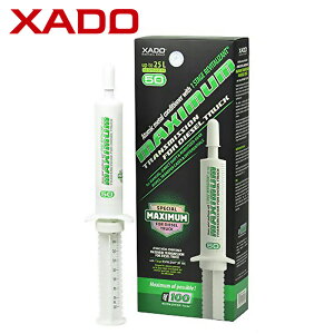 XADO オイル添加剤 マニュアルトランスミッション用 50mlシリンジ 大型車両用 ギアオイル添加剤 ディーゼル貨物車 リヴァイタリザント効果 メタルコンディショナー Maximum Manual Transmission Atomic