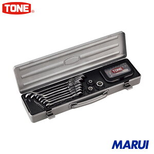 TONE 首振クイックラチェットめがねレンチビットラチェットセット 1S RMFQ700BR 【DIY】【工具のMARUI】