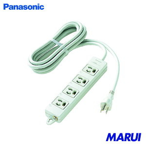 Panasonic OAタップ 接地15A抜け止め形 4コ口 3mコード付 1個 WCH2434HP 【DIY】【工具のMARUI】