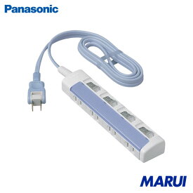 Panasonic ザ・タップスイッチシリーズ 4コ口 2mコード付 1個 WHS2624DKP 【DIY】【工具のMARUI】