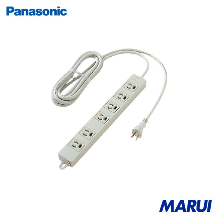 楽天市場】パナソニック Panasonic OAタップ 接地15A抜け止め形6コ口 