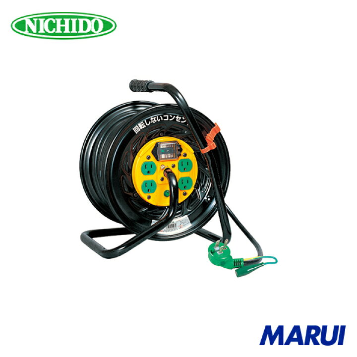 楽天市場】日動工業 NICHIDO 電工ドラム マジックリール 100V アース 