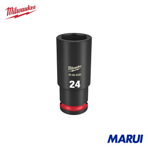 milwaukee �~���E�H�[�L�[ SHOCKWAVE IMPACT DUTY �f�B�[�v�C���p�N�g�\�P�b�g 1/2�C���`(12.7mm)�p 24mm 1�� 49666285 �yDIY�z�y�H���MARUI�z