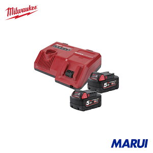 milwaukee ~EH[L[ M18 (2) 5.0Ah SCX^[gLbg 1 M1218NRG502SC yDIYzyHMARUIz
