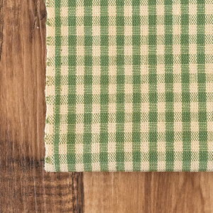 生地 布 コットン ギンガムチェック(グリーン×ベージュ)0.52mm厚 108cm幅 50cm単位オーダーカット【商用利用可】