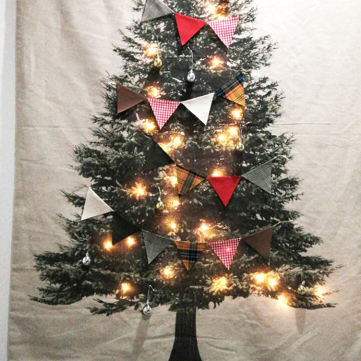 楽天市場 クリスマス ガーランドキット Xmas 裁断済７種類21枚の布地と麻ひも 作り方がセット ミシンがいらない手芸キット 子どもと一緒に楽しめます メール便送料無料 商用利用可 生地通販のマルイシ