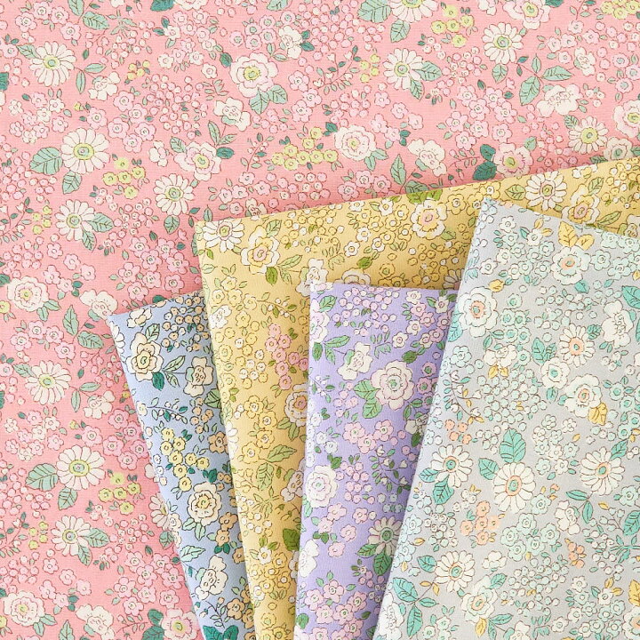 楽天市場 やや薄手の透けないコットンブロード 花柄 生地 布 50cm単位 110cm幅 商用利用可 生地通販のマルイシ