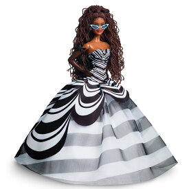 予約【2024年6月22日発売】バービー(Barbie) 　65周年アニバーサリードール ブルネット きせかえ人形・ハウス シグネチャーBLACK 着せ替え人形 ドール 6歳から ブラック HRM59