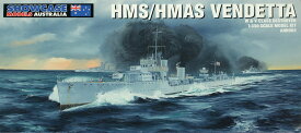 予約　7月発売ショーケースモデル　1/350 WW.I-II オーストラリア海軍 HMAS ヴェンデッタ V級駆逐艦