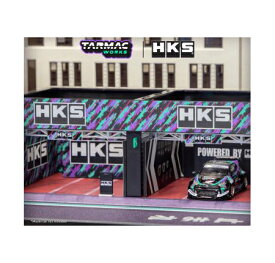 【2023年4月発売】ターマックワークス 1/64 スケールジオラマ ピットガレージ "HKS"　T64D-001-HKS