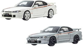 KYOSHOオリジナル 1/43日産 シルビア S15 スペックR ニスモ エアロ (シルバー、ホワイト)