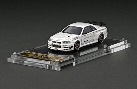 ◇「Ignition Model イグニッションモデル」ミニカー ニッサン スカイライン GT-R Mine's (R34) White(1/64 Scale)　★生産予定数：120pcs IG2722