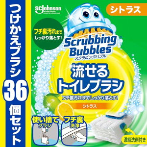 �X�N���r���O�o�u�� (Scrubbing Bubbles) ������g�C���u���V �V�g���X�̍��� �t���ւ��p (36��) �g�C����� ���Y�~ �g�C���|�� �u���V �g���̂� ��� �܂Ƃߔ���